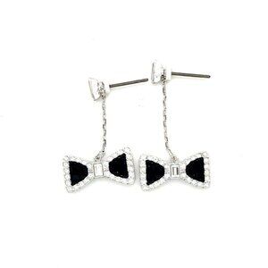 Swarovski Designer Bow Dangle Earrings